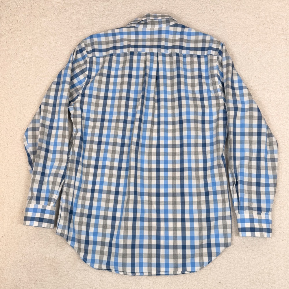 Lot of 2 Vineyard Vines Mens Medium Slim Fit Whale Shirts Plaid Gingham Blue Red - Picture 9 of 13